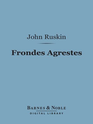 cover image of Frondes Agrestes (Barnes & Noble Digital Library)